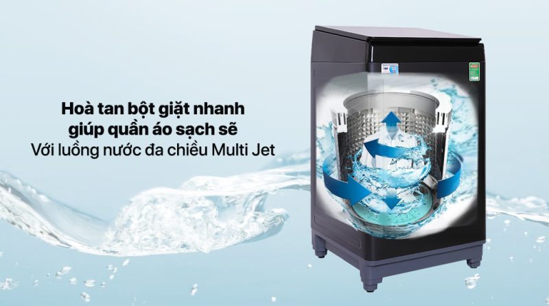 Máy Giặt Aqua 10 Kg AQW-U100FT (BK)