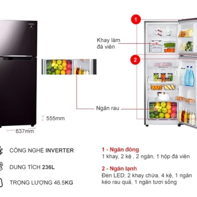 Tủ lạnh SAMSUNG 22M4032BY